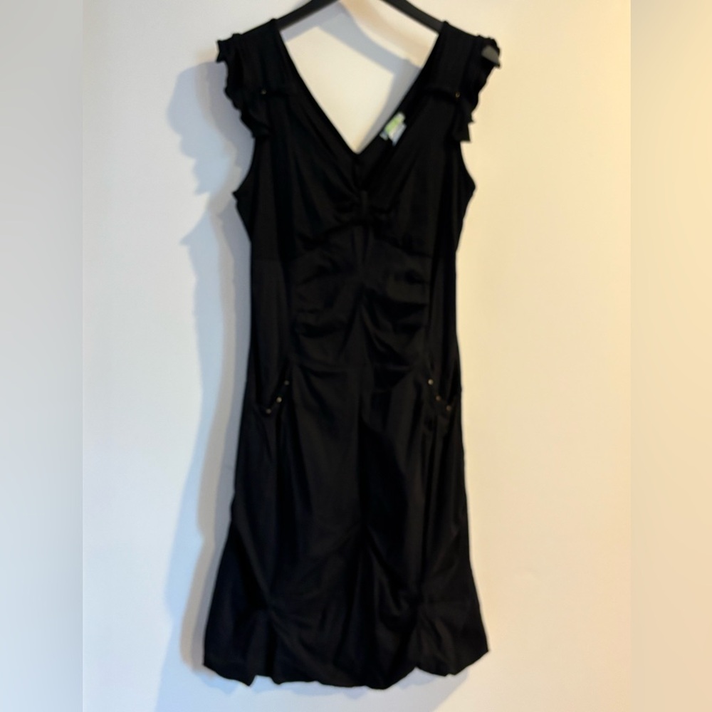 Dolcezza Chic Black Backless Dress for Women